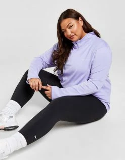 Pink Soda Sport Plus Size 1/4 Zip Top Lilla