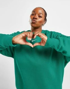 Nike Plus Size Phoenix Oversized Crew Sweatshirt Grøn