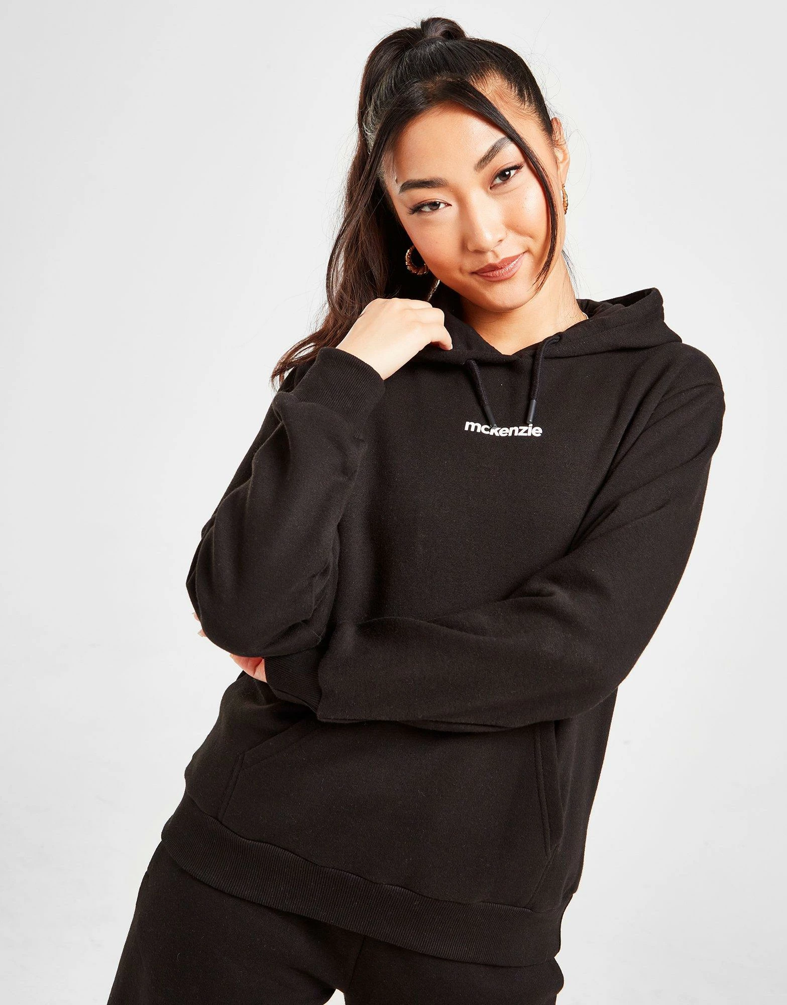 McKenzie Logo Overhead Hoodie Sort - Billede 2