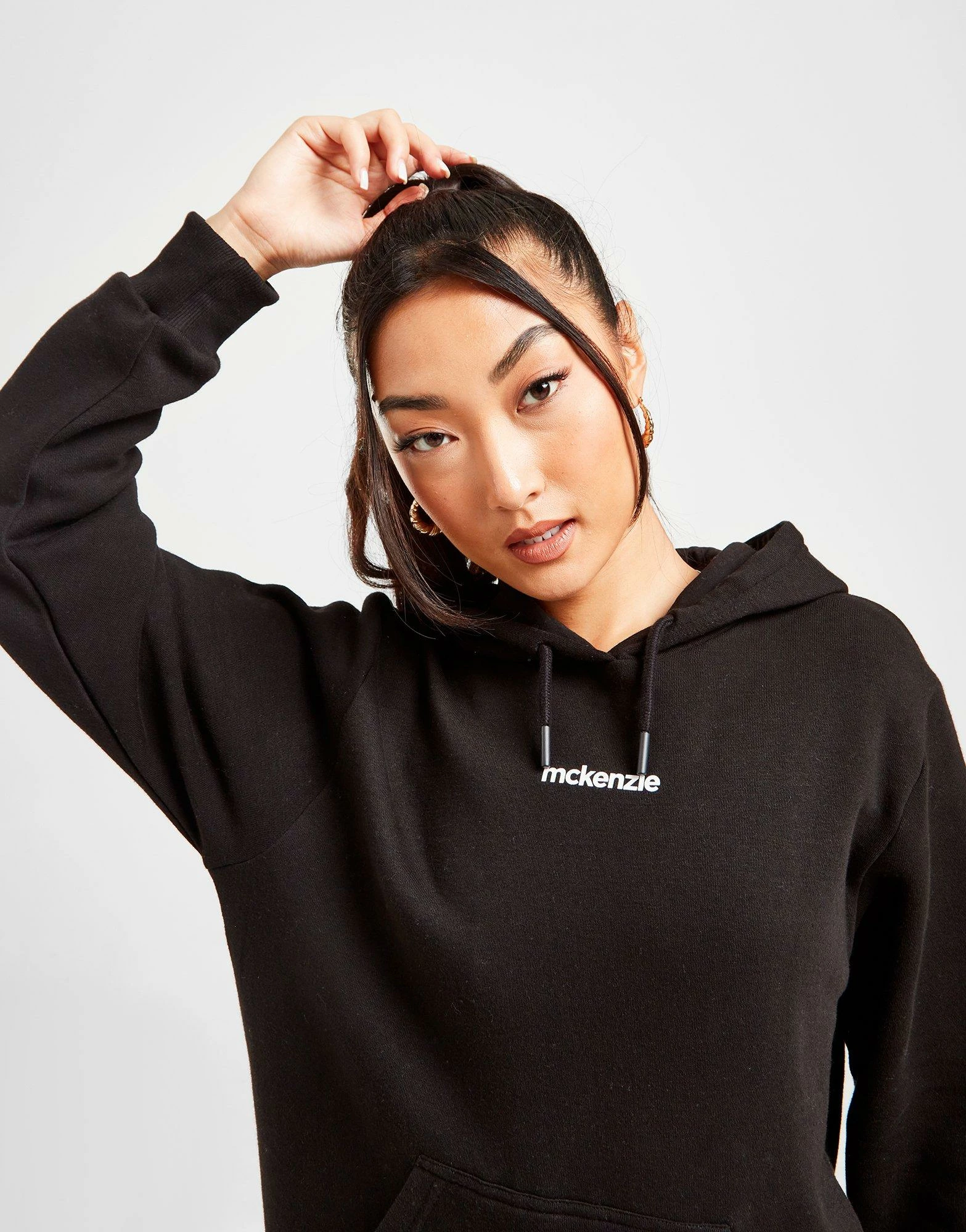 McKenzie Logo Overhead Hoodie Sort - Billede 4