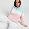 McKenzie Colour Block Hoodie Blå