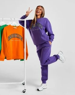 Supply & Demand Varsity Logo Joggers Lilla