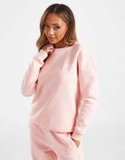 New Balance Small Logo Crew Sweatshirt Pink -Pink Soda Sport shop jd 630081 d