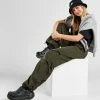 Missy Empire X JD Parachute Pants Grøn