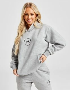 New Balance Life In Balance Hoodie Grå