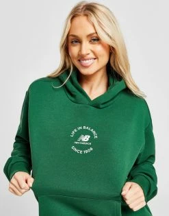New Balance Life In Balance Hoodie Grøn