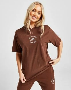 New Balance Life In Balance Logo T-Shirt Brun